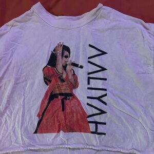 White Graphic Women's Top